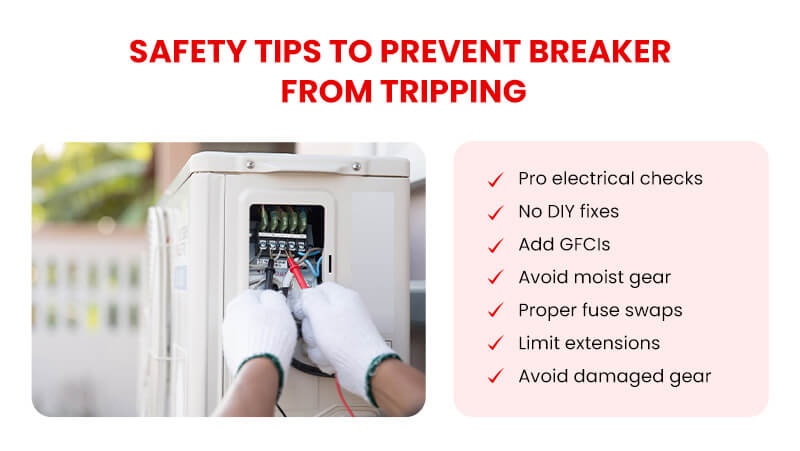 safety tips to prevent breaker from tripping